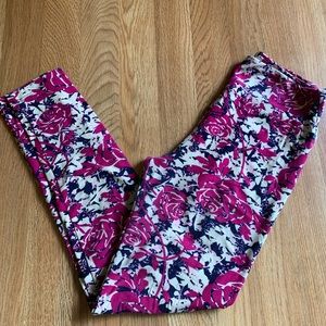 Super soft OS lularoe floral leggings